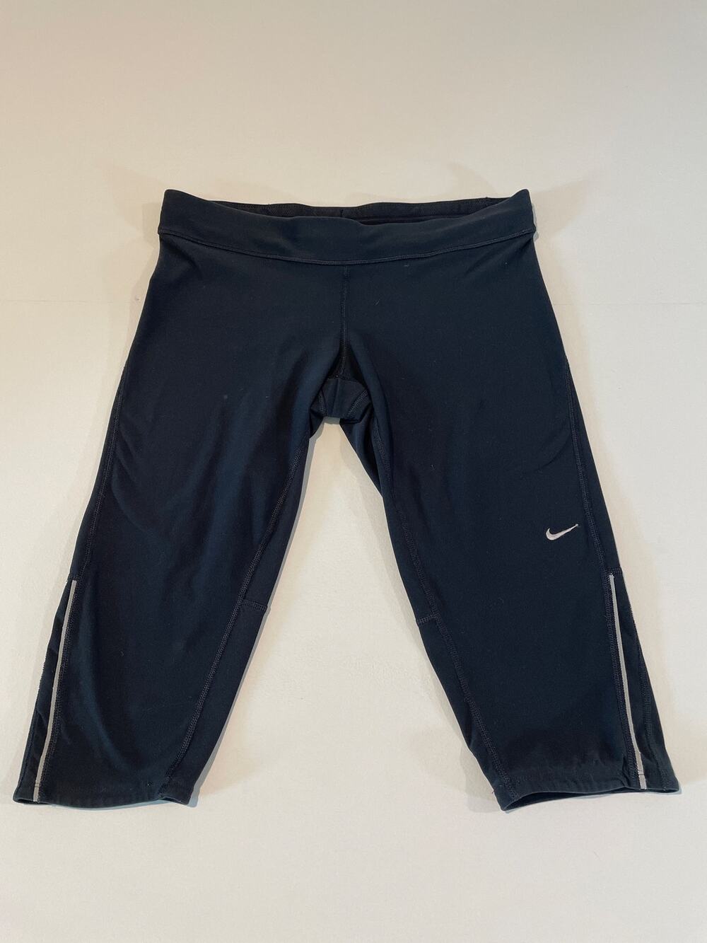 Nike Dri‑Fit Running Capri Leggings Size L Black